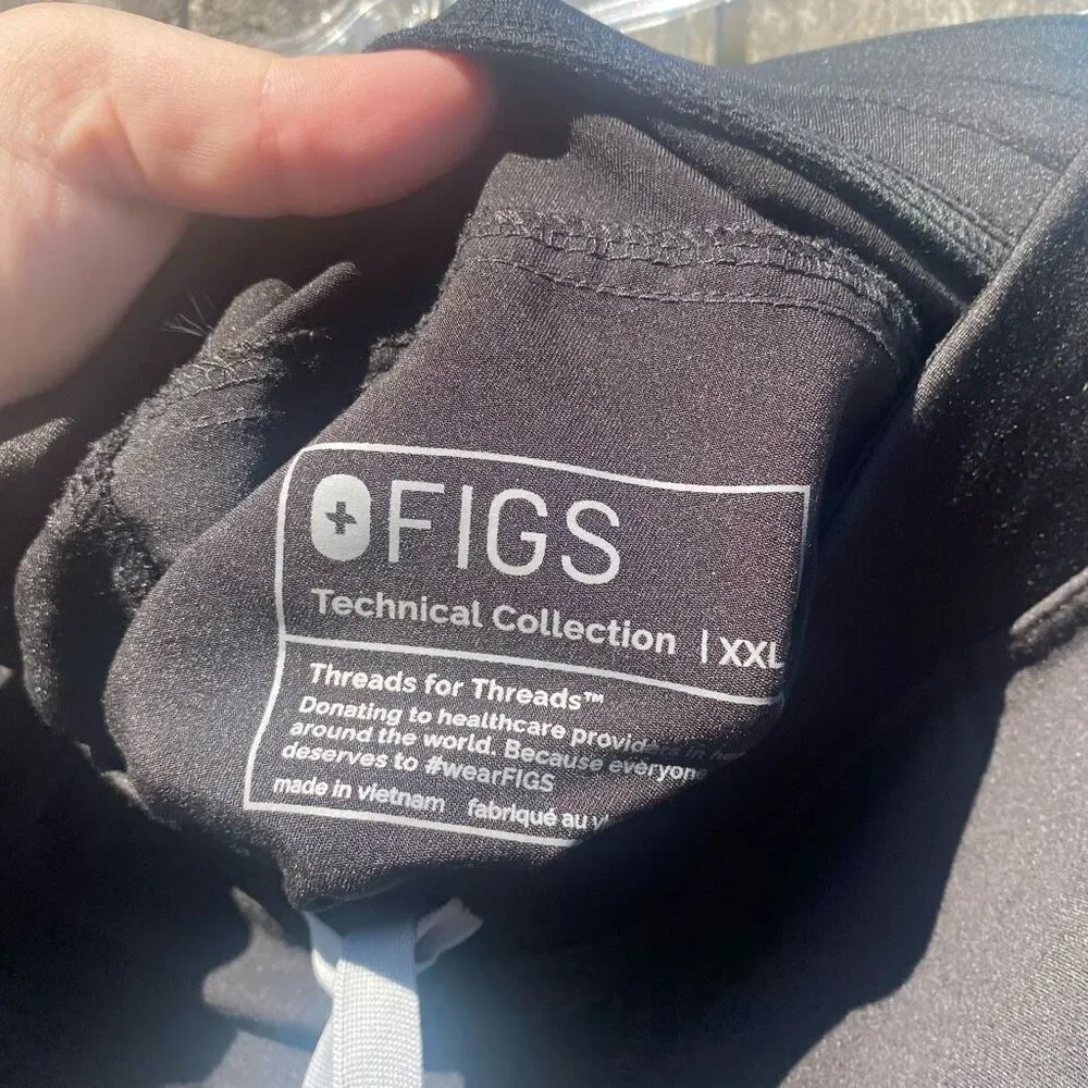 Figs Mens Black Scrub Bottoms‎ | XXL